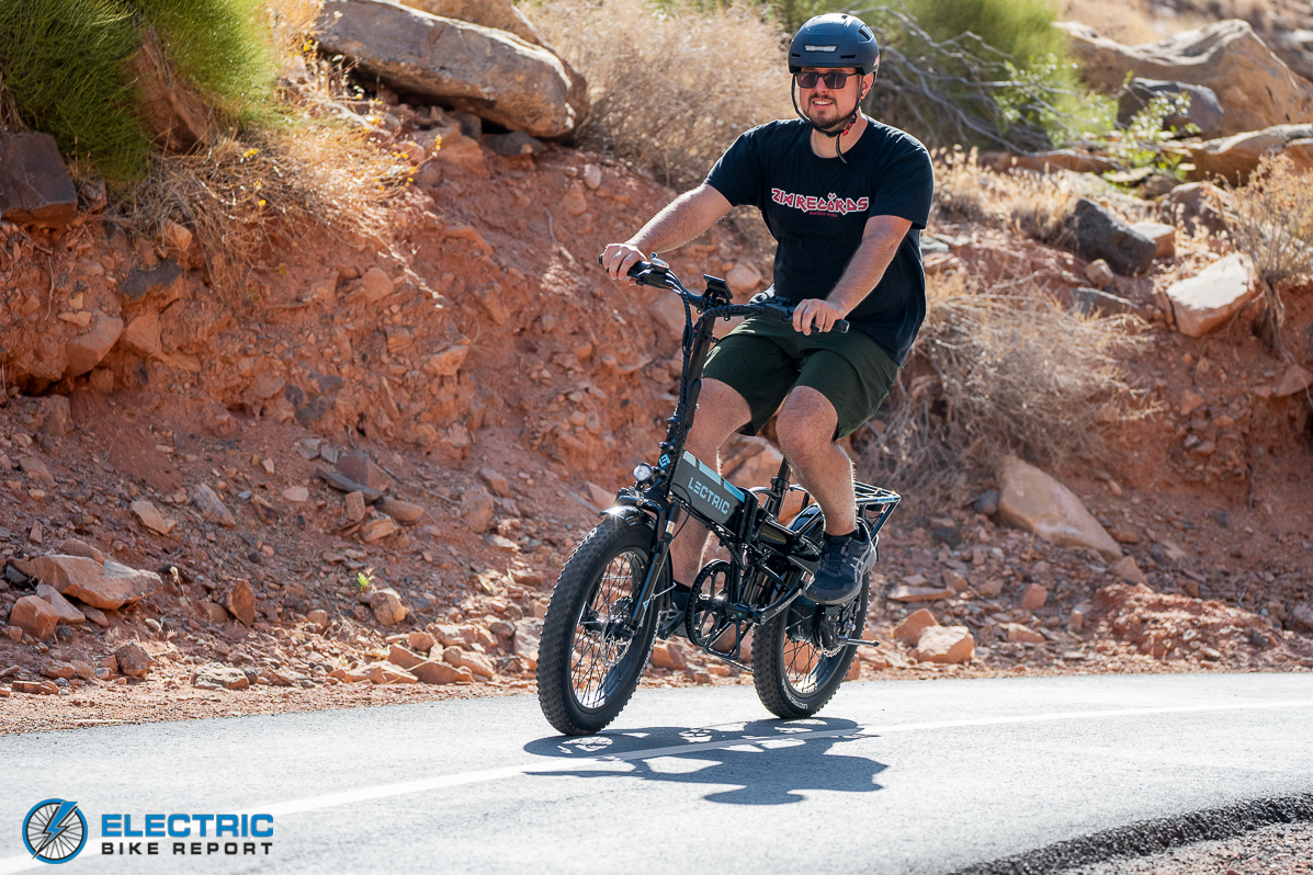 Lectric XP 3.0 E-Bike Review - capable riding on paths thanks to the commuter package bundle