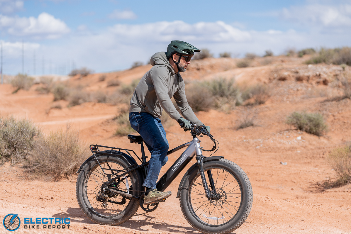 Lectric Xpeak action dirt-2